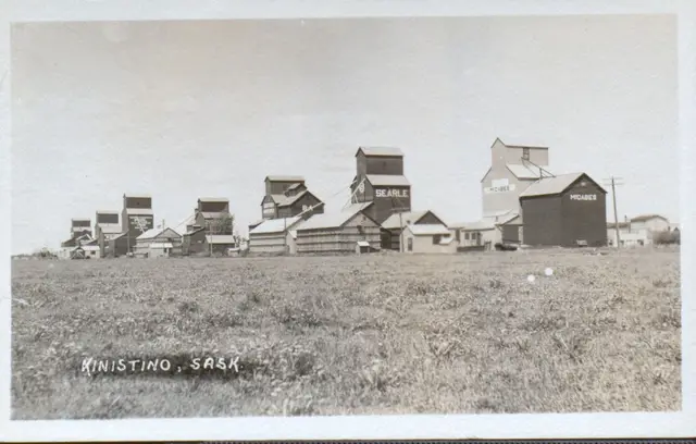 Grain elevators at Kinistino